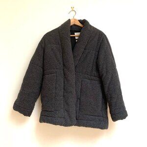 Wilfred Free Charcoal Puffy Cotton Coat